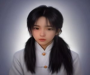 书架前一只手持纸质书对照手机上的番茄免费小说网页版进行比对，体现数字与传统阅读的融合场景
