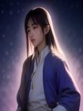 大奉打更人小说封面，深夜街道背景下一名持刀捕快的剪影，悬疑氛围浓厚